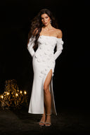 Roie Off Shoulder Maxi Bandage Dress