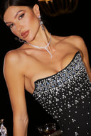 Mavis Strapless Diamond Mini Dress