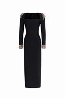 Niaca Rhinestones Bandaj Midi Elbise 