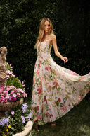 Zoey Kolsuz Baskılı Maxi Elbise 