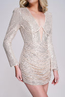 Dye Sequin Mini Dress - Bellabarnett