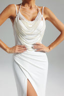 Jayne Pearl Hight Slit Maxi Dress