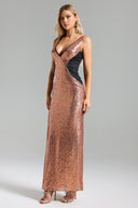 Winifred V Neck Sequins Maxi Dress