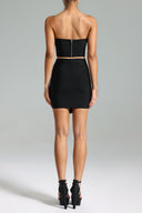 Kori Diamante Bandeau Top Skirt Set