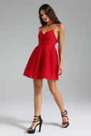 Ikira Flr V Neck Flared Dress
