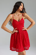 Ikira Flr V Neck Flared Dress