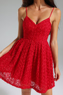 Ikira Flr V Neck Flared Dress