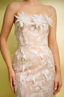Kater Sleeveless Flowers Lace Maxi Dress