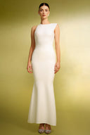 Sabell Sleeveless Irregular Backless Bandage Maxi Dress