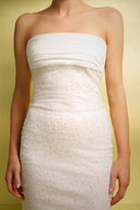 Jucana Sleeveless Pearl Slit Maxi Dress