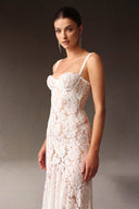 Nylah Sleeveless Lace Maxi Dress