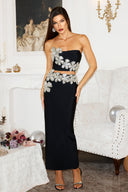 Eleganza Flrs With Diamonds Bandage Two-Piece Set