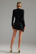 Grinin Cut Out Flrs Bandage Mini Dress