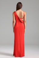 Hailey Deep-V Backless High Slit Maxi Dress