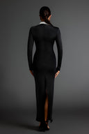 Gabriella Pearl Long Sleeves Slim Bandage Maxi Dress