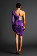 Devonne Patchwork Knitted Mini Dress