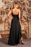 Della Strapless High Slit Maxi Dress