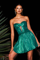 Harper Strapless Hollow Mini Dress