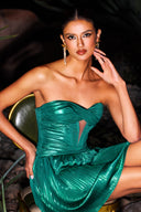 Harper Strapless Hollow Mini Dress