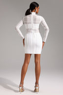 Kalene Long Sleeve Choker Bandage Mini Dress