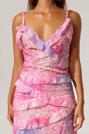 Gunnhild Printed Ruffled Maxi Dress