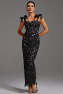 Lucretia Sleeveless Lace Bow Maxi Dress