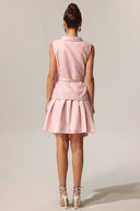 Liopa Lapel Sleeveless Sequin Mini Dress