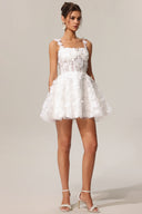 Lali Sleeveless Flowers Mini Dress
