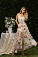 Zoey Kolsuz Baskılı Maxi Elbise 