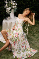 Zoey Kolsuz Baskılı Maxi Elbise 