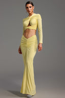 Kendall Long Sleeve Knot Maxi Dress