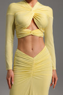 Kendall Long Sleeve Knot Maxi Dress
