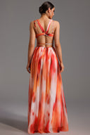 Ierra Sleeveless V-Neck Diamond Maxi Dress