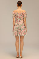 Hakula Off-The-Shoulder Flounce Mini Dress