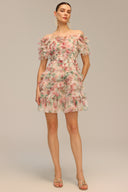 Hakula Off-The-Shoulder Flounce Mini Dress