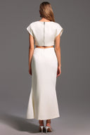 Eren Sleeveless Diamond Fishtail Maxi Two-Piece Set