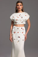 Eren Sleeveless Diamond Fishtail Maxi Two-Piece Set