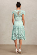 Niaca Sleeveless Lace Midi Dress