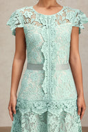 Niaca Sleeveless Lace Midi Dress