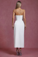 Enid Sleeveless Diamond Slit Bandage Maxi Dress