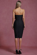 Eiffel Sleeveless Bow Bandage Mini Dress