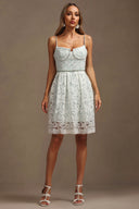 Susel Halter Diamond Lace Mini Dress