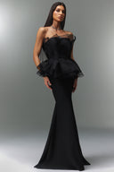 Oria Sleeveless Fishtail Bandage Maxi Dress