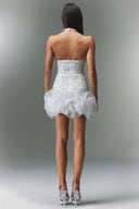 Tove Sleeveless V-neck Diamond Flrs Mini Dress