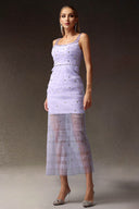 Lenra Sleeveless Diamond Sequin Maxi Dress