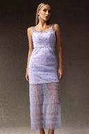 Lenra Sleeveless Diamond Sequin Maxi Dress
