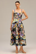 Denny Halter Floral Printed Maxi Dress