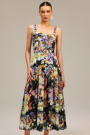 Denny Halter Floral Printed Maxi Dress