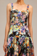 Denny Halter Floral Printed Maxi Dress