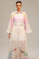 Heloise Long Sleeves  Floral Printed Maxi Dress